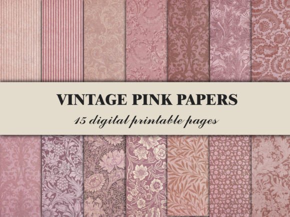 Download Pink Scrapbook Paper Vintage Pattern - Scrapbook paper Collection